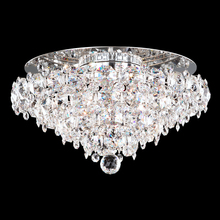 Schonbek 1870 BN1416N-401O - Baronet 4 Light 120V Flush Mount in Polished Stainless Steel with Clear Optic Crystal