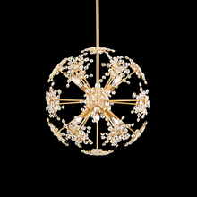  DN1018N-306R - Esteracae 6 Light 120V Pendant in White Luster with Clear Radiance Crystal