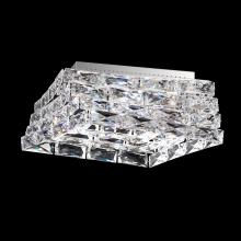  STW710N-SS1S - Glissando 16in LED 120V Flush Mount in Stainless Steel with Clear Crystals from Swarovski