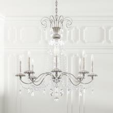 Schonbek 1870 AT1008N-44H - Helenia 8 Light Chandelier in Heirloom Silver with Clear Heritage Crystal