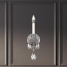 Schonbek 1870 HA5801N-40H - Hamilton Nouveau 1 Light 120V Wall Sconce in Polished Silver with Clear Heritage Handcut Crystal