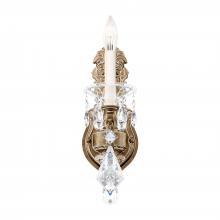 Schonbek 1870 5069-76 - La Scala 1 Light 120V Wall Sconce in Heirloom Bronze with Clear Heritage Handcut Crystal