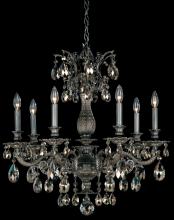 Schonbek 1870 5677-22S - Milano 7 Lights 110V Chandelier in Heirloom Gold with Clear Crystals from Swarovski