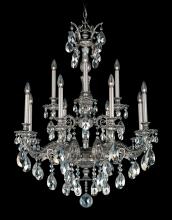 Schonbek 1870 5683-23H - Milano 12 Light 120V Chandelier in Etruscan Gold with Clear Heritage Handcut Crystal