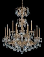 Schonbek 1870 5686-48H - Milano 15 Light 120V Chandelier in Antique Silver with Clear Heritage Handcut Crystal