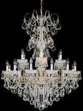 Schonbek 1870 3660-48H - New Orleans 18 Light 120V Chandelier in Antique Silver with Clear Heritage Handcut Crystal