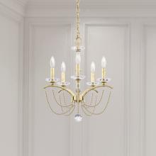 Schonbek 1870 BC7105N-44O - Priscilla 5 Light 120V Chandelier in Heirloom Silver with Clear Optic Crystal