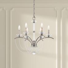 Schonbek 1870 BC7106N-44O - Priscilla 6 Light 120V Chandelier in Heirloom Silver with Clear Optic Crystal