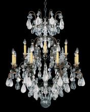 Schonbek 1870 3572-48CL - Renaissance Rock Crystal 13 Light 120V Chandelier in Antique Silver with Clear Crystal and Rock Cr