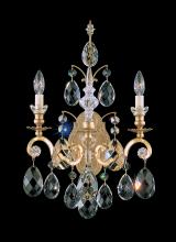 Schonbek 1870 3761-22 - Renaissance 2 Light 120V Wall Sconce in Heirloom Gold with Clear Heritage Handcut Crystal