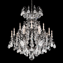 Schonbek 1870 3573-48CL - Renaissance Rock Crystal 16 Light 120V Chandelier in Antique Silver with Clear Crystal and Rock Cr