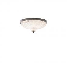 Schonbek 1870 S6012-704O - Roma 12in LED 3000K/3500K/4000K 120V-277V Flush Mount in Antique Nickel with Clear Optic Crystal
