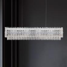  S8148-22O - Tahitian 48in LED 3000K/3500K/4000K 120V-277V Linear Pendant in Heirloom Gold with Clear Optic Cry