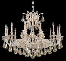  6952-23H - Sophia 12 Light 120V Chandelier in Etruscan Gold with Clear Heritage Handcut Crystal