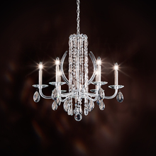  RS8306N-51H - Siena 6 Light 120V Chandelier in Black with Clear Heritage Handcut Crystal