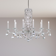  RS83101N-51H - Siena 10 Light 120V Chandelier (No Spikes) in Black with Clear Heritage Handcut Crystal