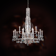  RS8415N-06H - Siena 17 Light 120V Chandelier in White with Clear Heritage Handcut Crystal