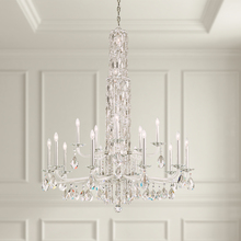  RS84151N-48H - Siena 17 Light 120V Chandelier (No Spikes) in Antique Silver with Clear Heritage Handcut Crystal