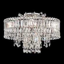 Schonbek 1870 LR1004N-401H - Triandra 5 Light 110V Close to Ceiling in Stainless Steel with Clear Heritage Crystal