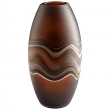  10481 - Nina Vase|Amber Swirl-LG