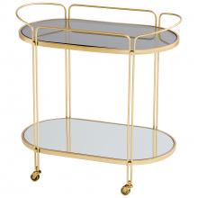  10838 - Motif Bar Cart | Gold