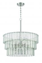  48690-BNK - Museo 12 Light Pendant in Brushed Polished Nickel