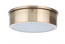  X6711-SB-LED - Fenn 1 Light 11" LED Flushmount in Satin Brass
