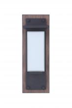  ZA2502-WBMN-LED - Heights 1 Light Small Outdoor LED Wall Lantern in Whiskey Barrel/Midnight