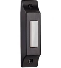 Craftmade BSCB-B - Surface Mount Die-Cast Builder's Series LED Lighted Push Button in Matte Black