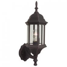  Z290-RT - Hex Style Cast 1 Light Small Outdoor Wall Lantern in Rust