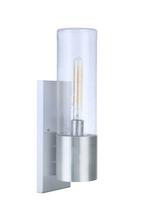  ZA3910-SA-LED - Sabre 1 Light Outdoor Medium Wall Lantern w/ LED Accent in Satin Aluminum