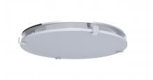  XV1611-CH - Round Opal White Frosted Glass with CH Frame