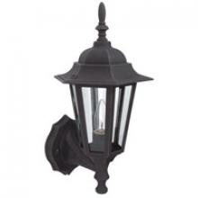  Z150-RT - Straight Glass Cast 1 Light Small Outdoor Wall Mount in Rust
