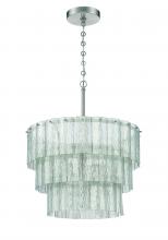  48694-BNK - Museo 9 Light Pendant in Brushed Polished Nickel