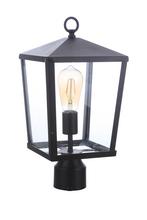  ZA4615-MN - Olsen 1 Light Medium Outdoor Post Lantern in Midnight