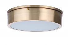 X6713-SB-LED - Fenn 1 Light 13" LED Flushmount in Satin Brass