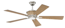  KSM52BNKWB5 - Kinsman 52" Ceiling Fan (Blades Included) in Brushed Polished Nickel/Whiskey Barrel