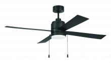  OMCY52FB4-PC - 52" Outdoor McCoy 4-Blade w/ Pull Chain in Flat Black w/ Flat Black Blades