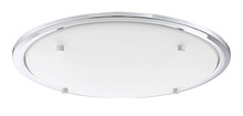  XV1113-CH - Round White Frosted Convex Glass with CH Hardware