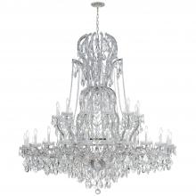  4460-CH-CL-MWP - Maria Theresa 37 Light Hand Cut Crystal Polished Chrome Chandelier