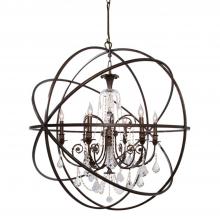  9219-EB-CL-MWP - Solaris 6 Light English Bronze Chandelier