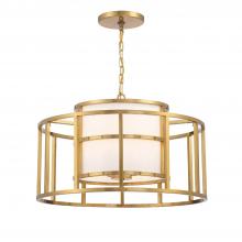 Crystorama 9595-LG - Brian Patrick Flynn for Crystorama Hulton 5 Light Luxe Gold Chandelier