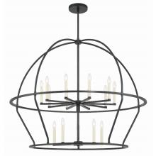  ABB-3029-BK - Abbott 15 Light Black Chandelier