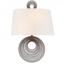  DOR-B7702-FB - Doral 2 Light Forged Bronze Sconce