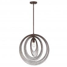 Crystorama DOR-B7711-FB - Doral 1 Light Forged Bronze Pendant