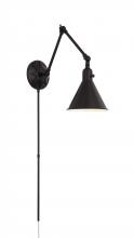  MOR-8801-MK - Morgan 1 Light Matte Black Task Sconce