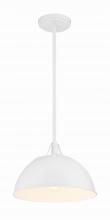  SOT-18013-WH - Soto 1 Light White Mini Pendant