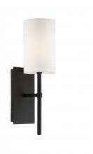  VER-241-BF - Veronica 1 Light Black Forged Sconce