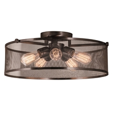  DVP15718GR-N - Gastown Large 5 Light Semi-Flush Mount