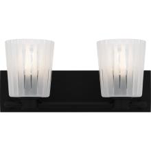  RAY8616MBK - Gray 2-Light Matte Black Bath Light